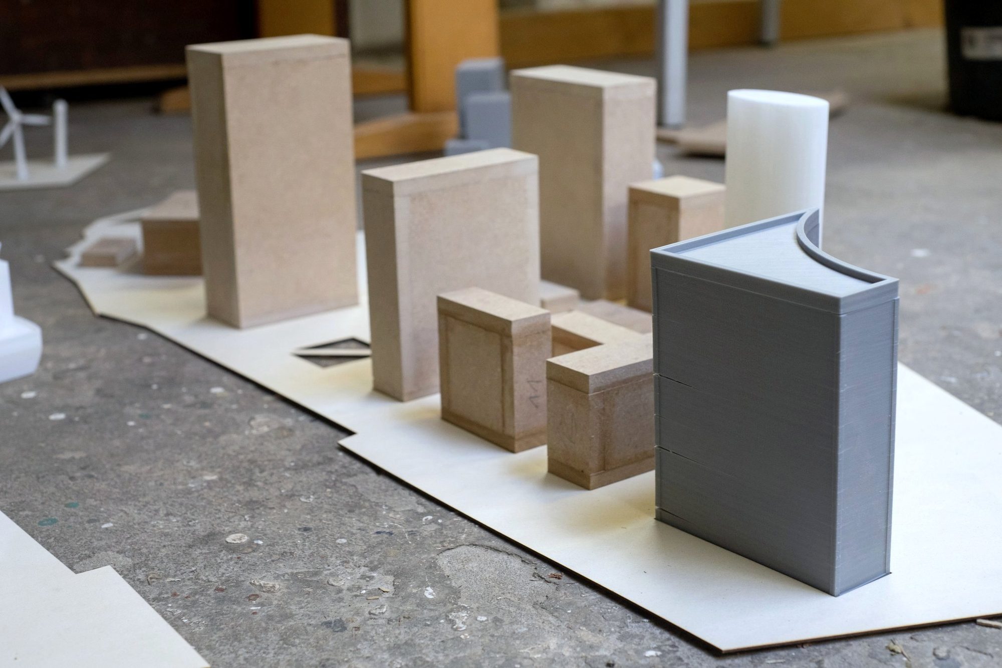 Gebäude aus MDF und 3D-Druck