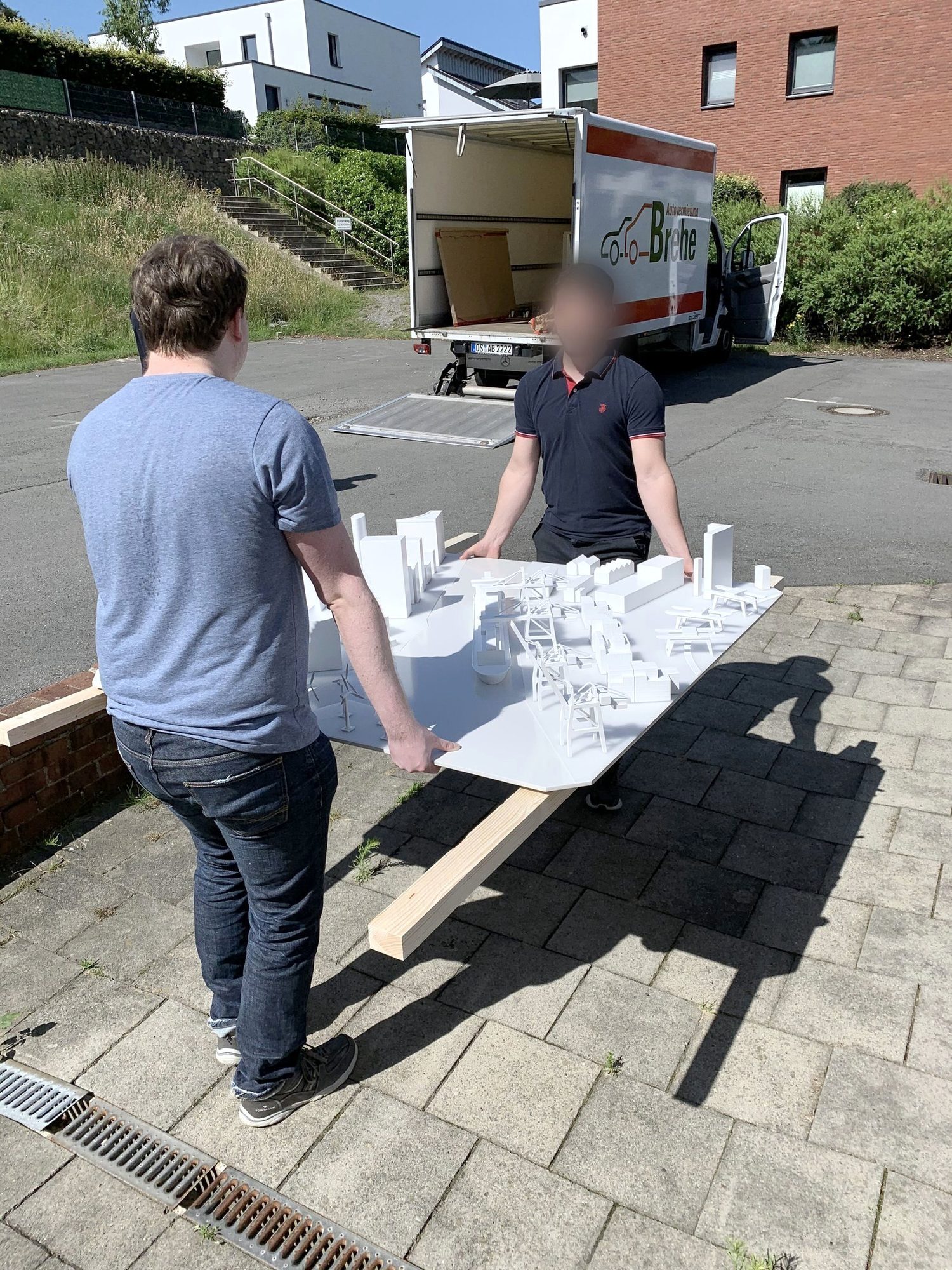 Das Stadtmodell wird verladen