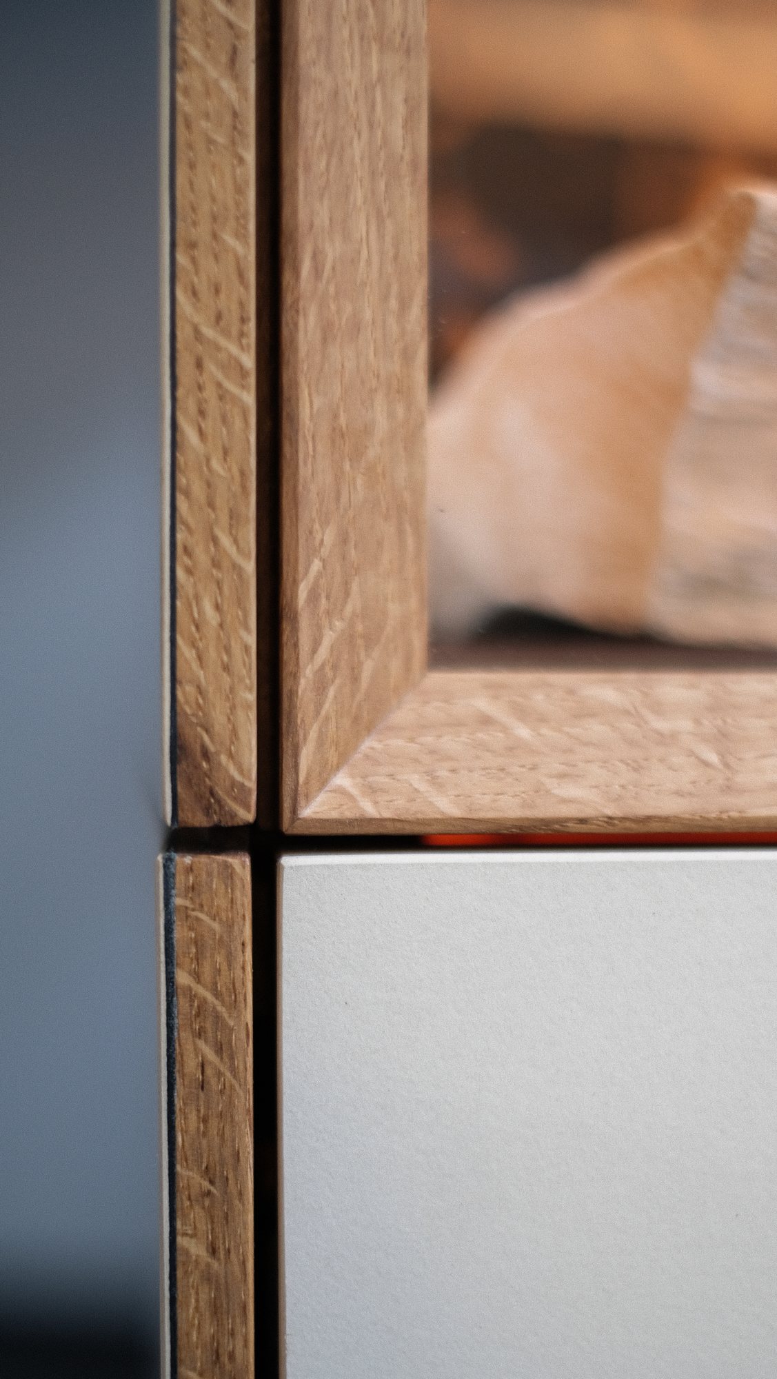 Übergang von Eiche zu hellem Linoleum